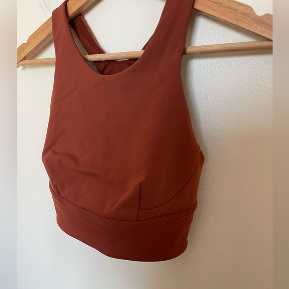 Lululemon NWOT Wunder Train Long-Line Bra Med Support C/D Cups Dark Terracotta - Picture 7 of 10